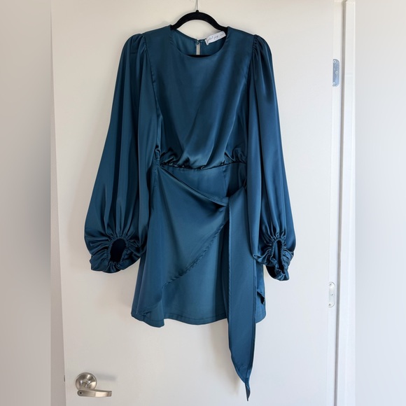 PETAL & PUP Satin Wrap Dress - Picture 5 of 9